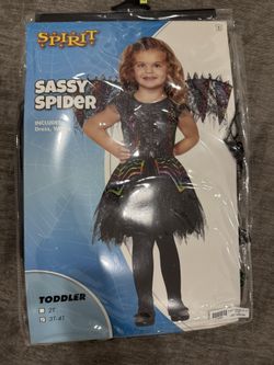 Girls Halloween Costume Sassy Spider