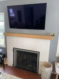 Custom Solid Wood Fireplace Mantel Slipcover