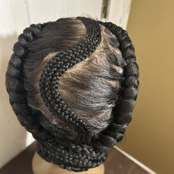 Cornrow Braided Wig 