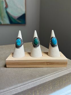 Chrysocolla Statement Rings ( firm on price )