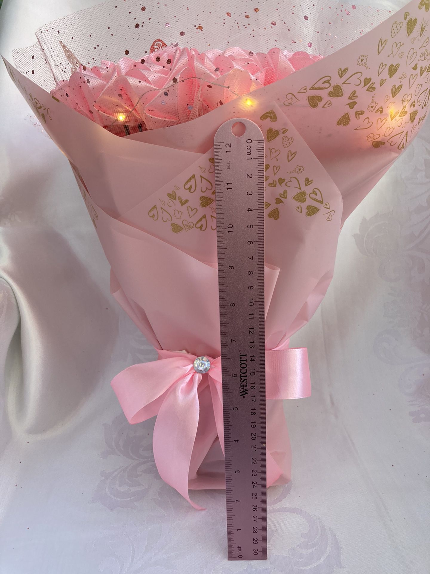 Personalized Ribbon and Ramo Buchon in Pink in Bedford, TX