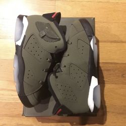 Jordan 6 Retro Travis  Scott Olive - 9 C