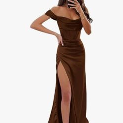 CHOCOLATE BROWN DRESS