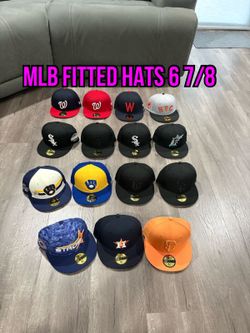MLB New Era Padres, Angels , Braves, A’s , Nationals, Rangers, Dodgers And Others 59fifty Fitted Hats Size 6 7/8