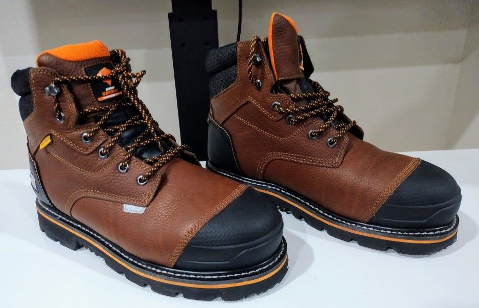 Brand New Herman Mens Steel Toe Work Boots Size 12