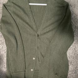 Olive Green Cardigan
