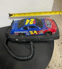 TELEFONO ANTIGUO DISEÑO CARRO DE CARRERA