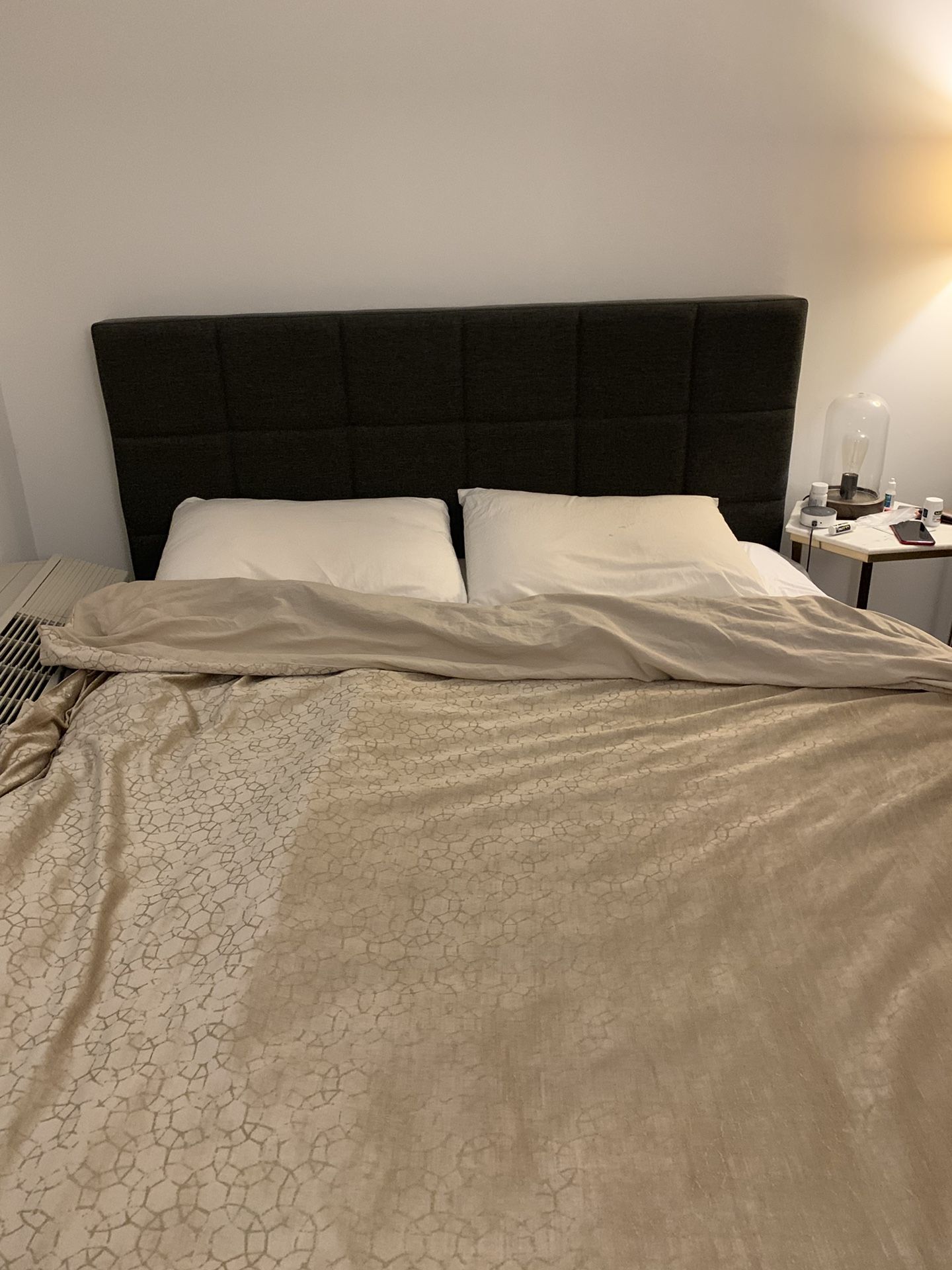 Queen bed frame (and free mattress)!