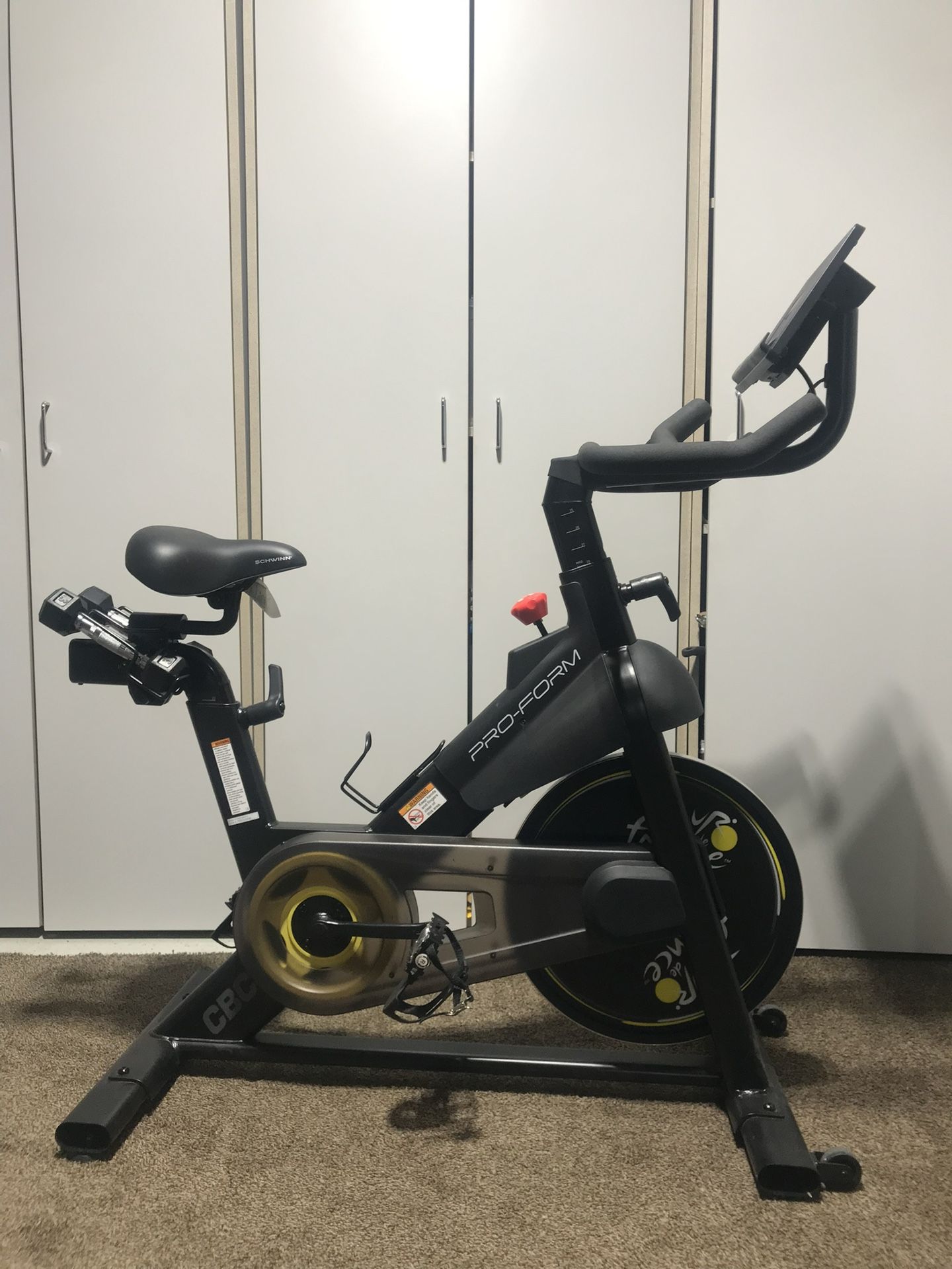 Pro Form bike With Dumbells