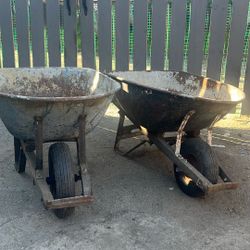 Two Wheelbarrows
