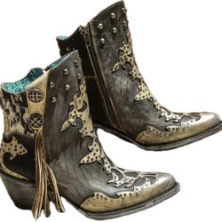 Corral Women’s Metallic Overlay Size 5.5 