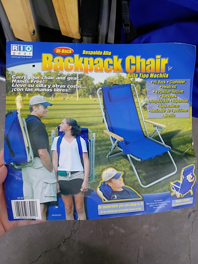 Set Of 2 Backpack Chairs
