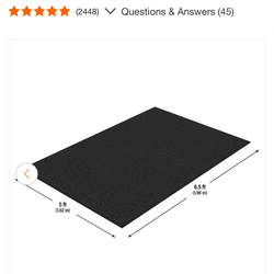 Floor Mat- Rubber and Fiber Non-Slip