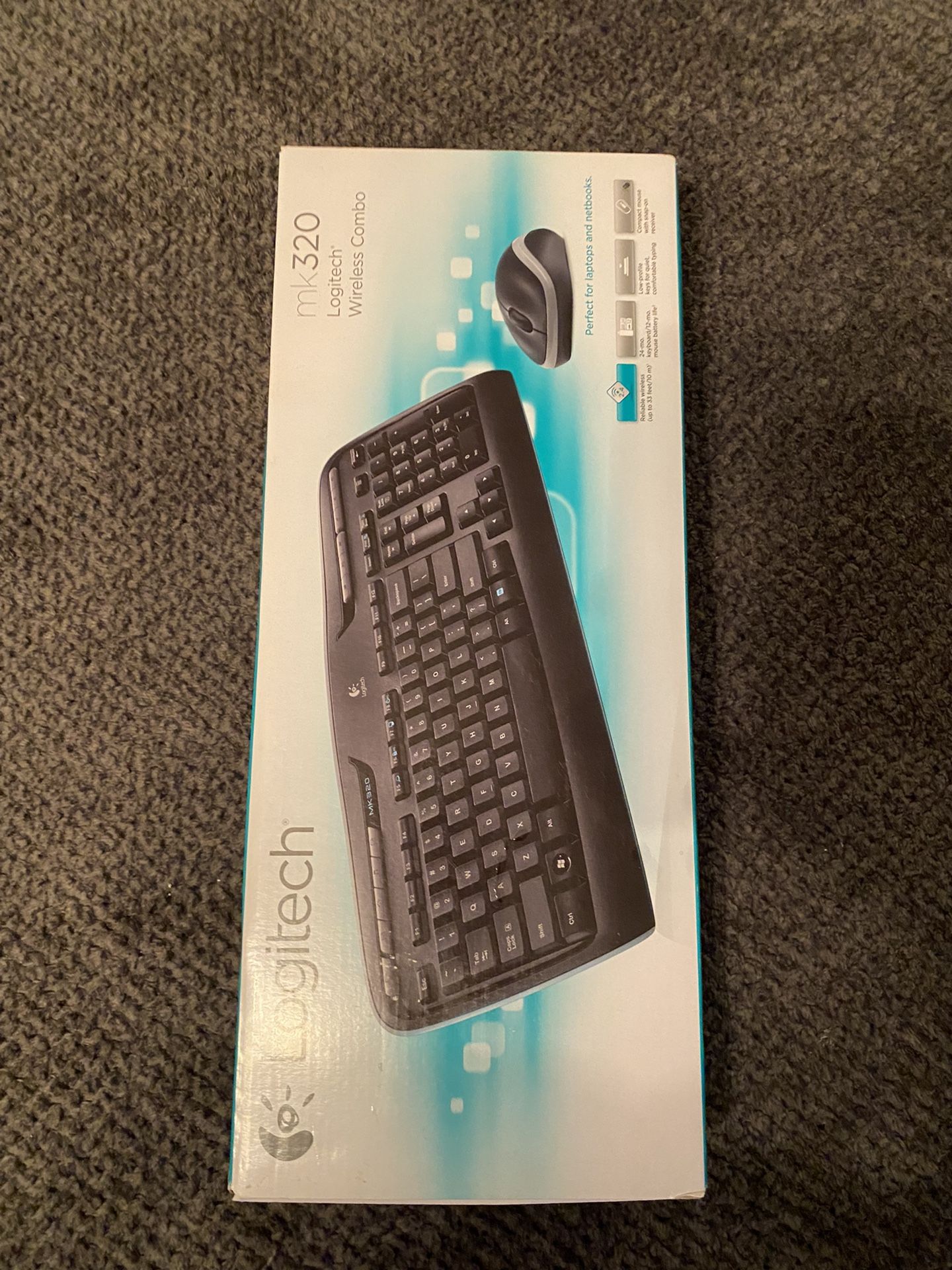 Logitech Keyboard  + Mouse Wireless