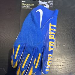 Nike Pittsburgh Panthers Superbad Football Gloves Size XL New.