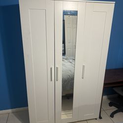 Large Closet Cabinet With Mirror