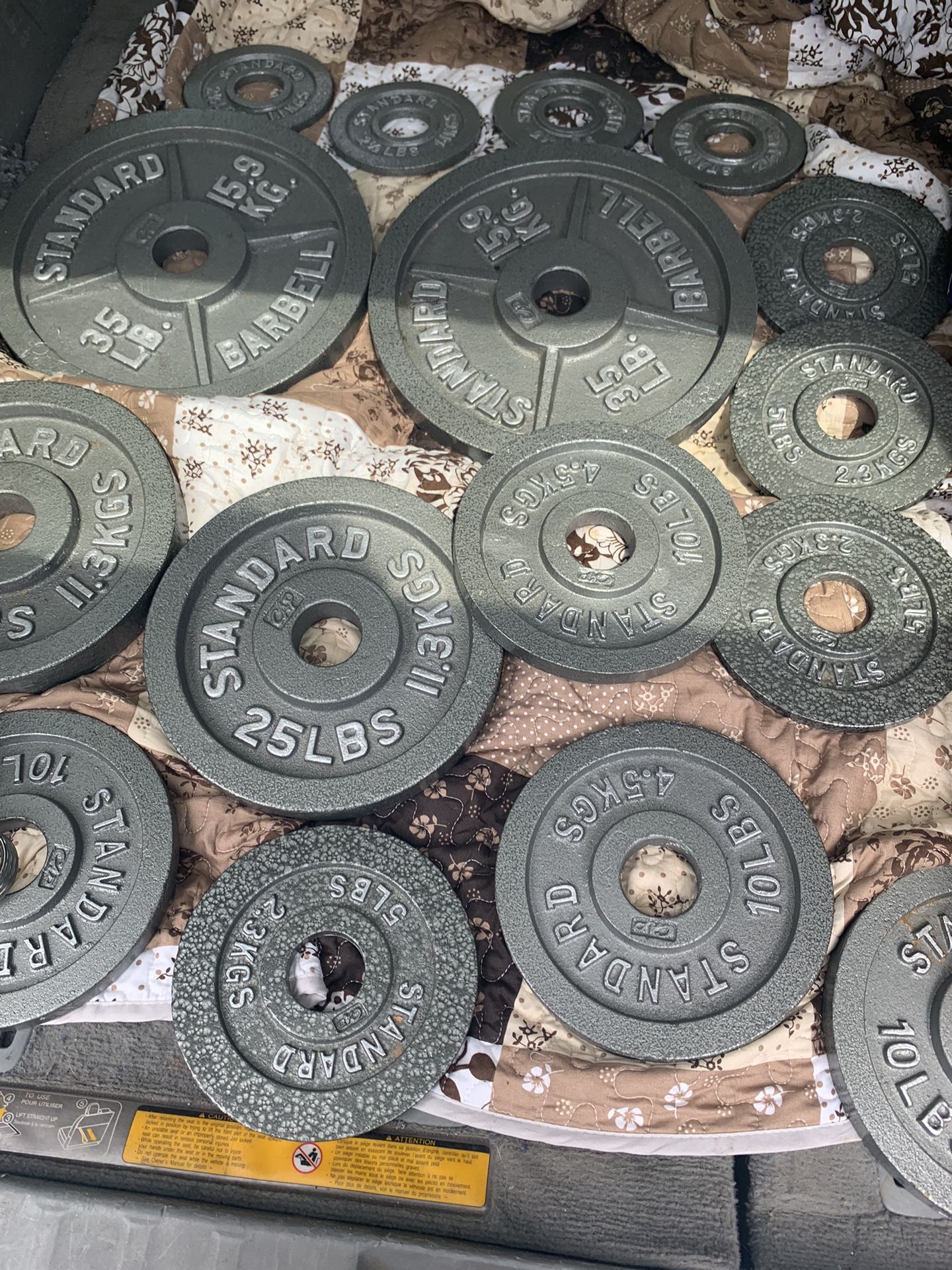 190 Lbs Olympic Weights Plates 