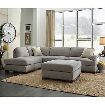 BRAND NEW IN BOX COSTCO Bainbridge Sinclair Fabric Sectional with Ottoman