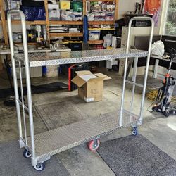 Uline Shelving Cart