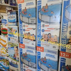 Alberca Steel pro Max 12ft x 30in Swimming Pool + Pump and Filter included 