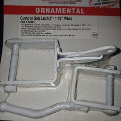 New -ORNAMENTAL -CLAMP ON GATE LATCH -1-1/2