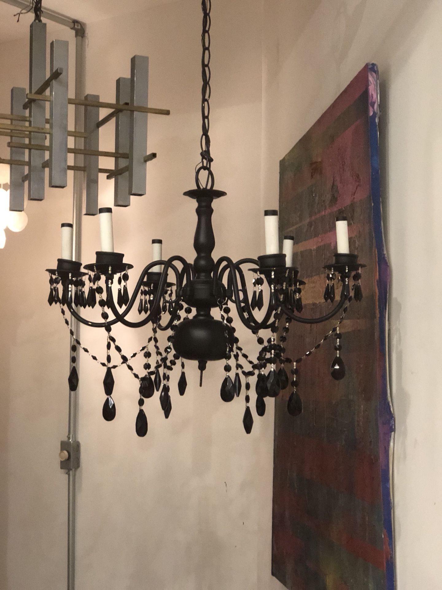 Black chandelier