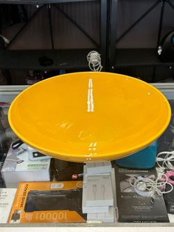 Nice Fancy Big Plate Hermosillo Amarillo Plato Gigante