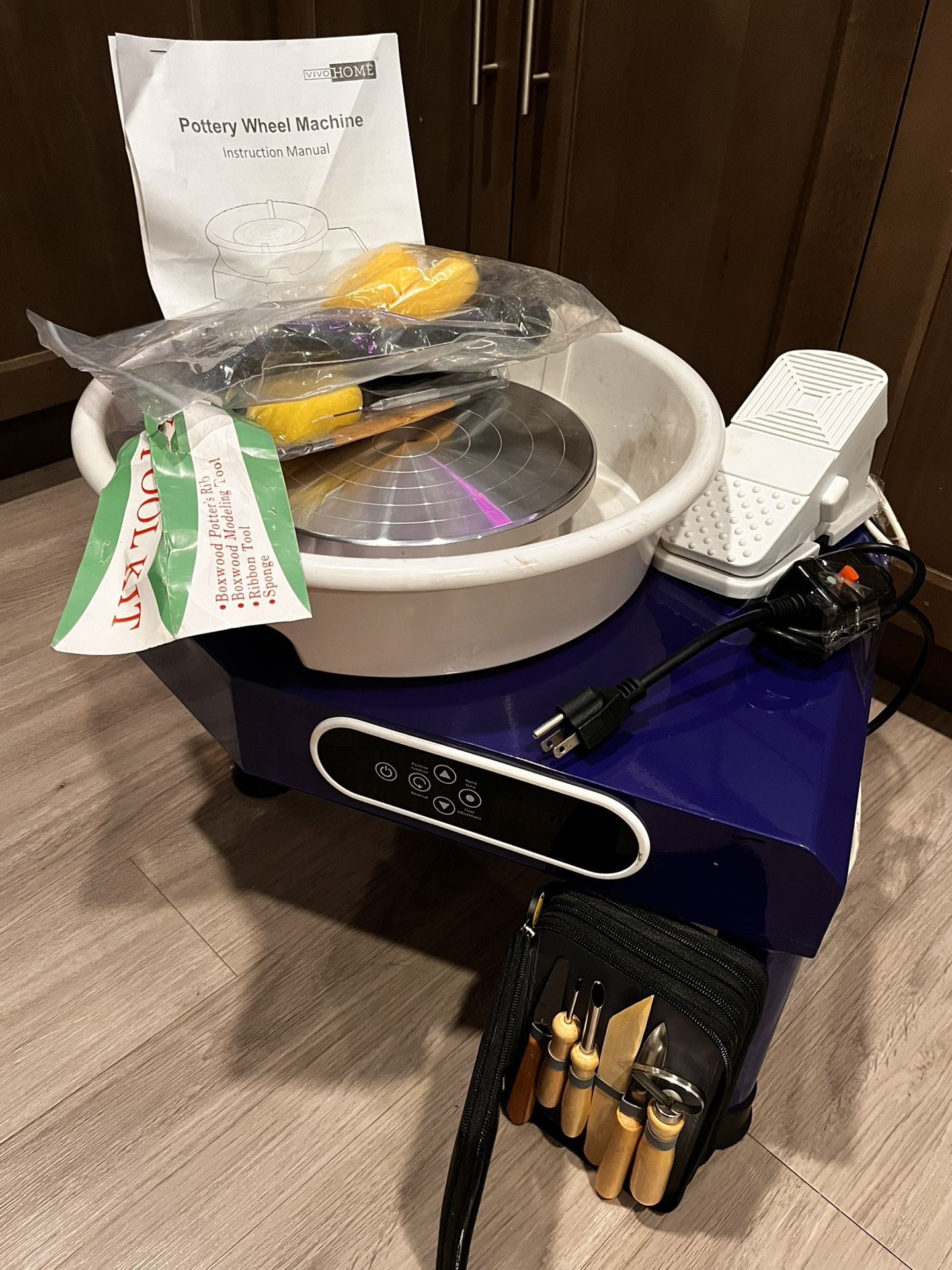 Pottery Wheel, And Tools