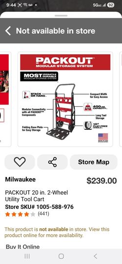 2 Wheel Utility Tool Cart