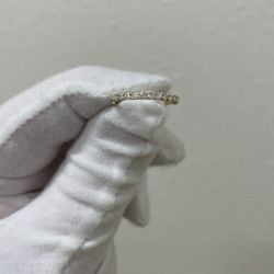 14K Yellow Gold Half Eternity Band 