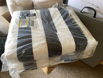 New 2 Black And White Chair Cushion  Sunbrella Fabric