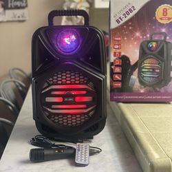 8β Bluetooth Rechargeable Speaker With Microphone & LED Party Ligths ππΆMicrophone