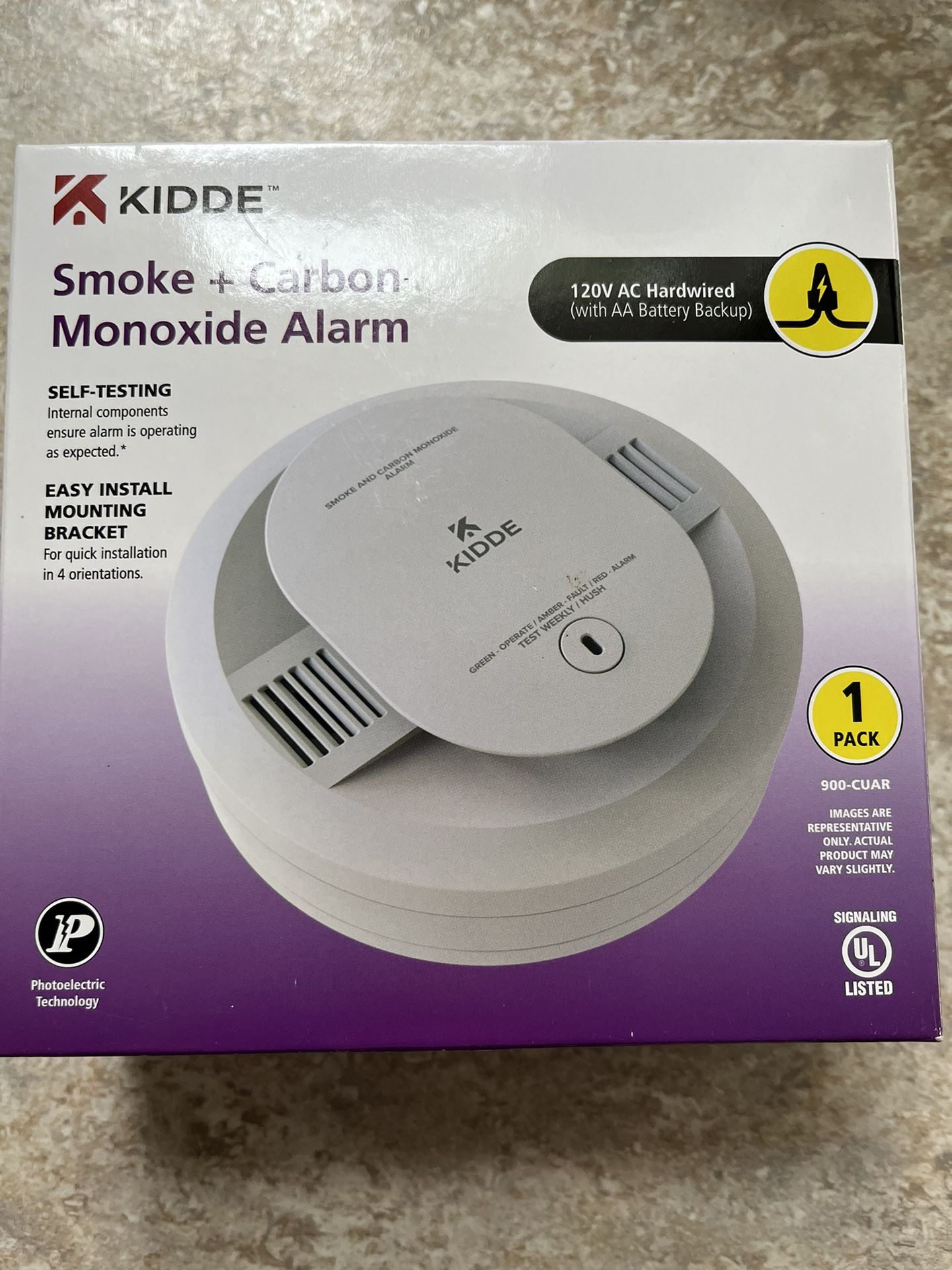 (2)Kiddie Smoke And Carbon Monoxide Alarms New In Box Sealed
