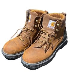 Carhartt Men's Ironwood Waterproof 6" Work Boots - Brown / Size 8 Women