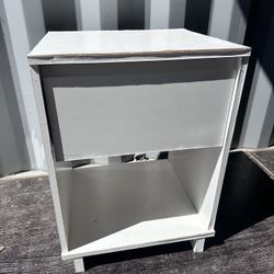 Small White Table w/ Drawer & Shelf – Great for Office or Bedroom