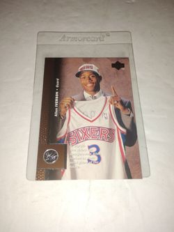 Perfect Mint1996 Allen Iverson Rookie Basketball Card - Upper Deck #91