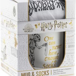 Harry Potter - Paladone Dobby Mug and Socks Set, Officially Licensed Harry Potter Merchandise