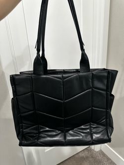 Black Large Tote Bag – Spacious & Cute