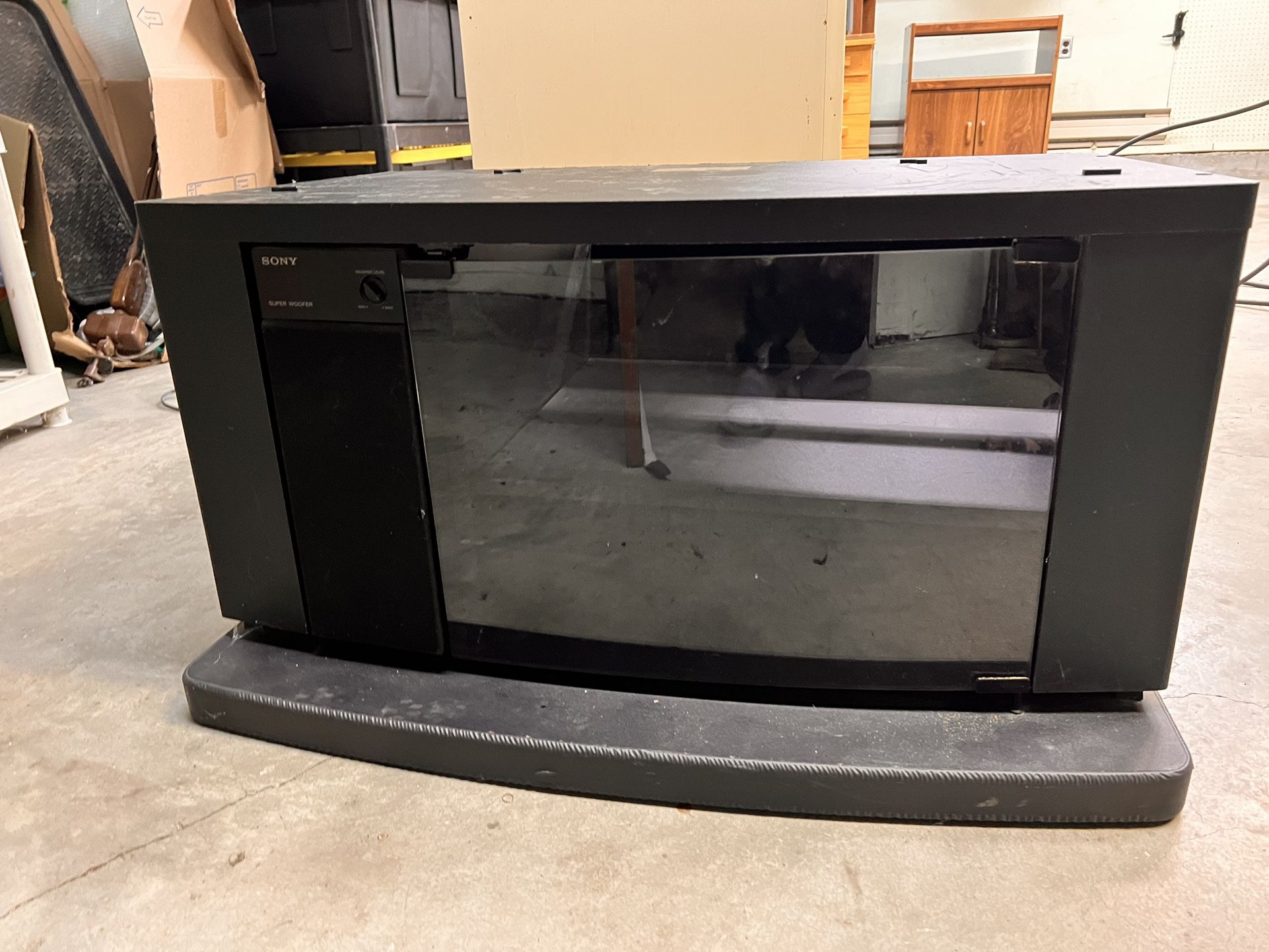 Black Sony TV Stand