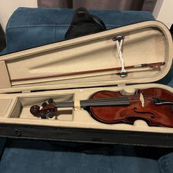 Palatino VN-350 Campus Hand-Carved Violin Outfit with Case and Bow, 1/2 Size