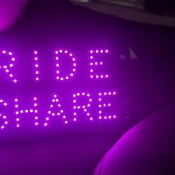 Rideshare Light up Sign