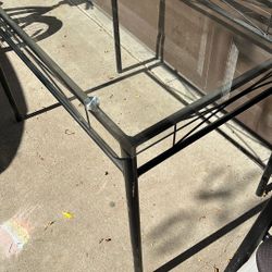 Small Glass Table $35 OBO Size 42 1/2 L 27 1/2 W 31 H Check Chairs Pictures