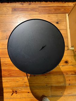 Round Black Side Table