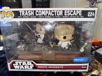 Funko Pop Star Wars Movie Moments Trash Compactor Escape Luke Skywalker Princess Leia