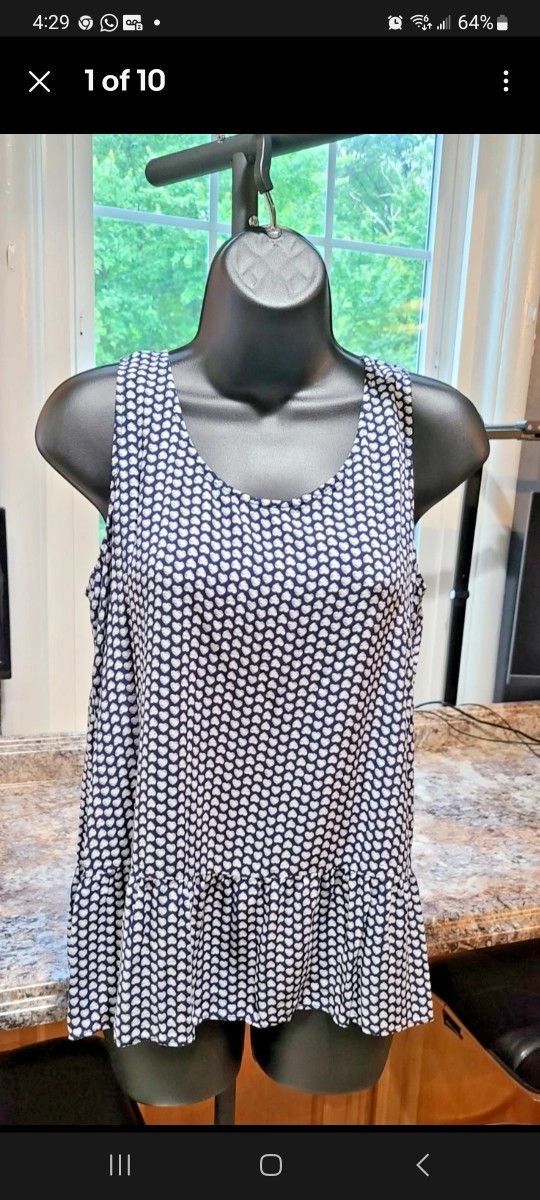 GAP Tank Top Soft Boho Coastal Size Medium