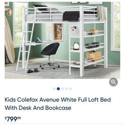 Kids Full Loft Bed 