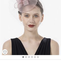 Pink Fascinator Hat For Derby Or  Tea