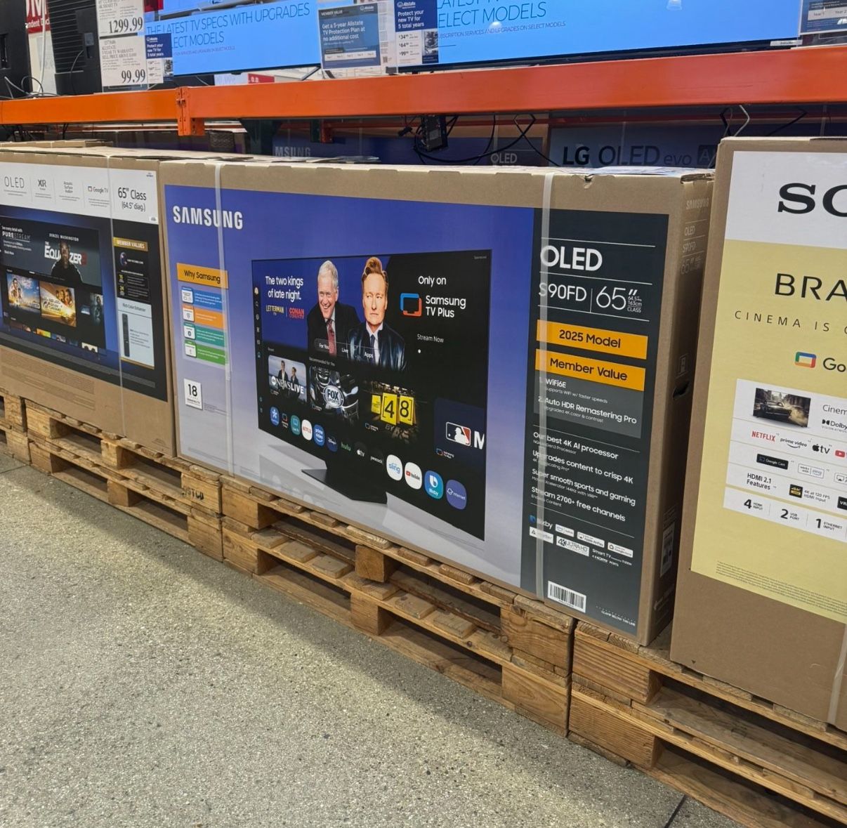 65 “ Samsung Smart 4K HDR 144HZ OLED HDR TV S90F 65S90F