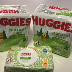 Huggies Sensitive & Fragrance Free Natural Care Baby Wipes