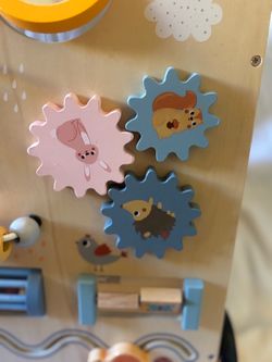 Wooden Kids Activity Busy Board Toy